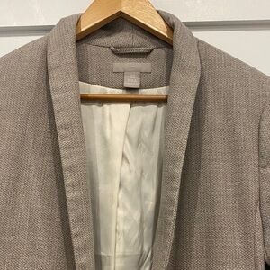 H&M Textured Beige Blazer